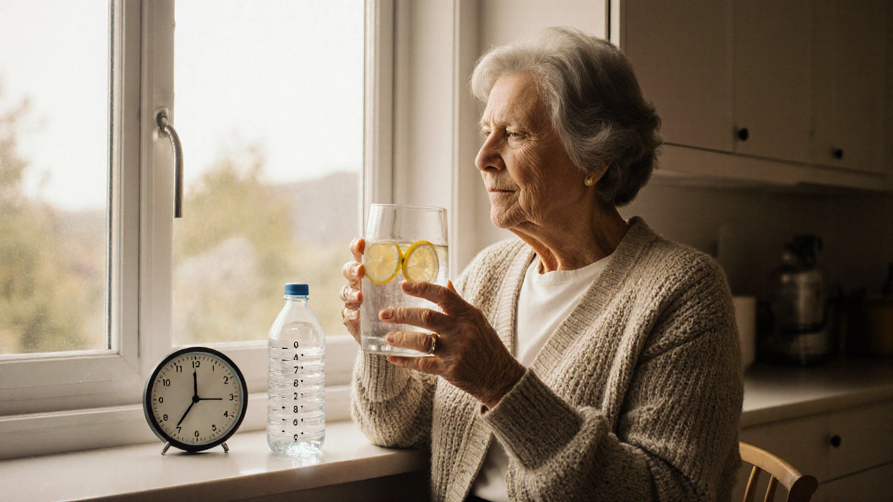 ¿Cuántos vasos de agua debe beber una mujer de 50 años?