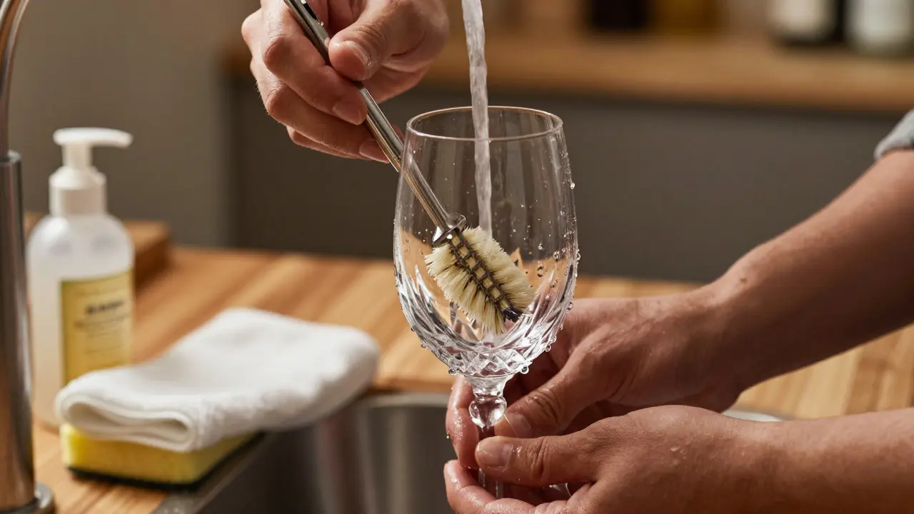 ¿Cómo se lavan las copas de cristal sin dejar marcas ni olores?