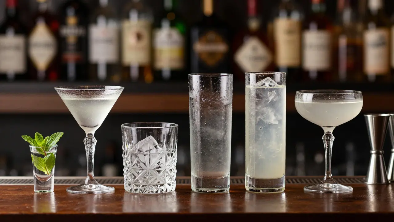 ¿Cuánto mide un vaso de cóctel? Tamaños estándar y cuándo usar cada uno