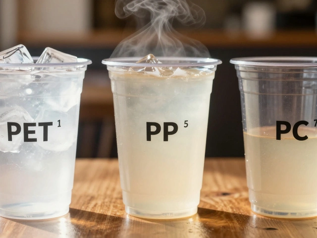 ¿Cómo se llama el plástico duro que se usa en vasos resistentes?