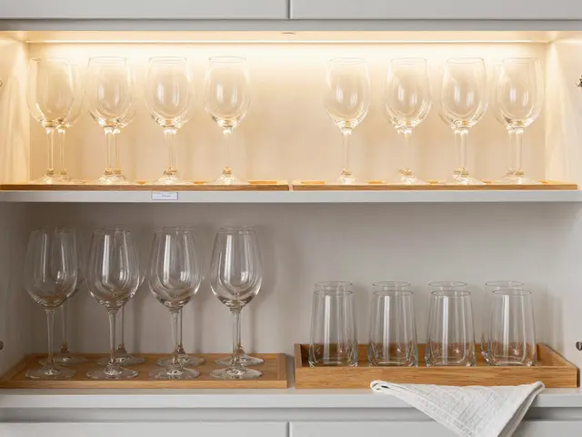 ¿Dónde van las copas y los vasos? Guía práctica para guardar cristalería en casa